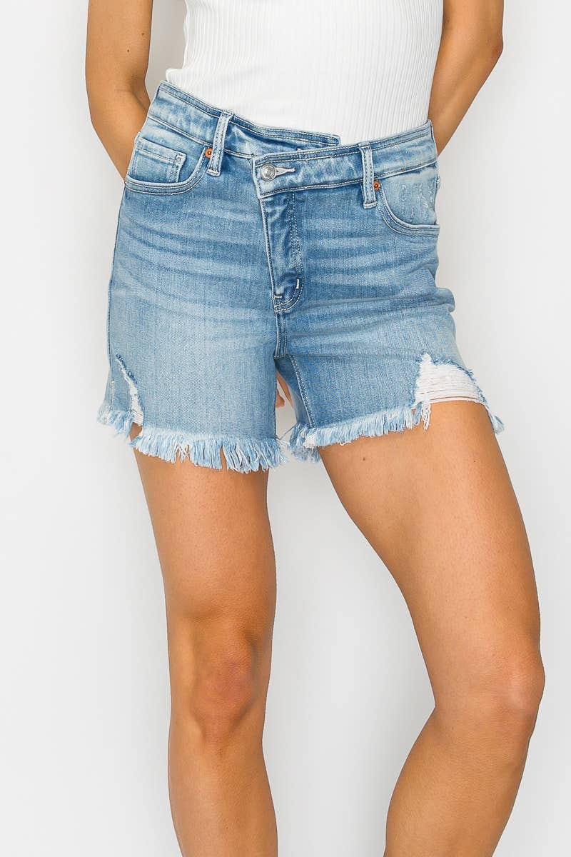 Eco-Friendly High Rise Crossover Shorts