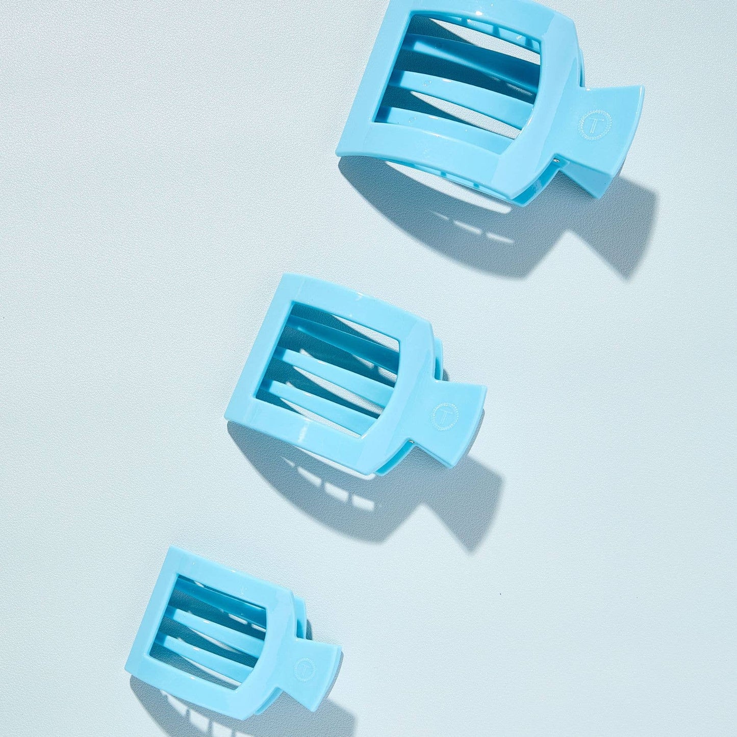 Flat Square Hair Clip | Large | Summer Sky