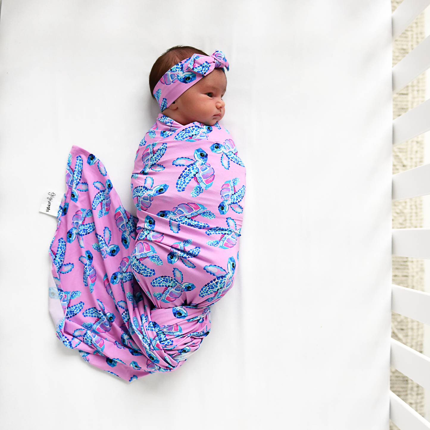 Waverly Sea Turtles Swaddle Bamboo Baby Blanket