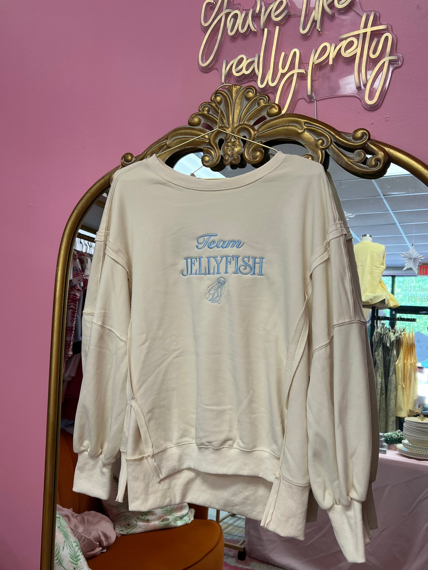 Team Jellyfish Embroidered Sweatshirt