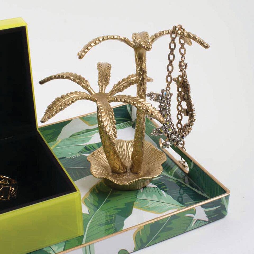 Gold Palm Tree Jewelry Holder