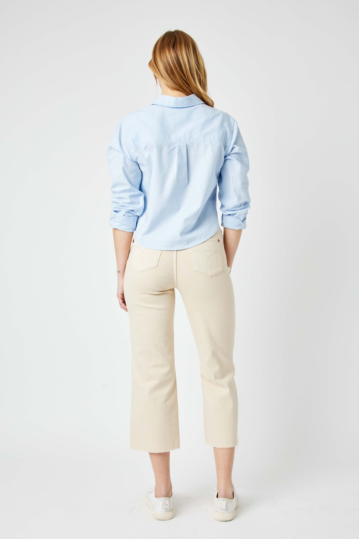 Judy Blue High Waist Crop Wide Leg Jeans
