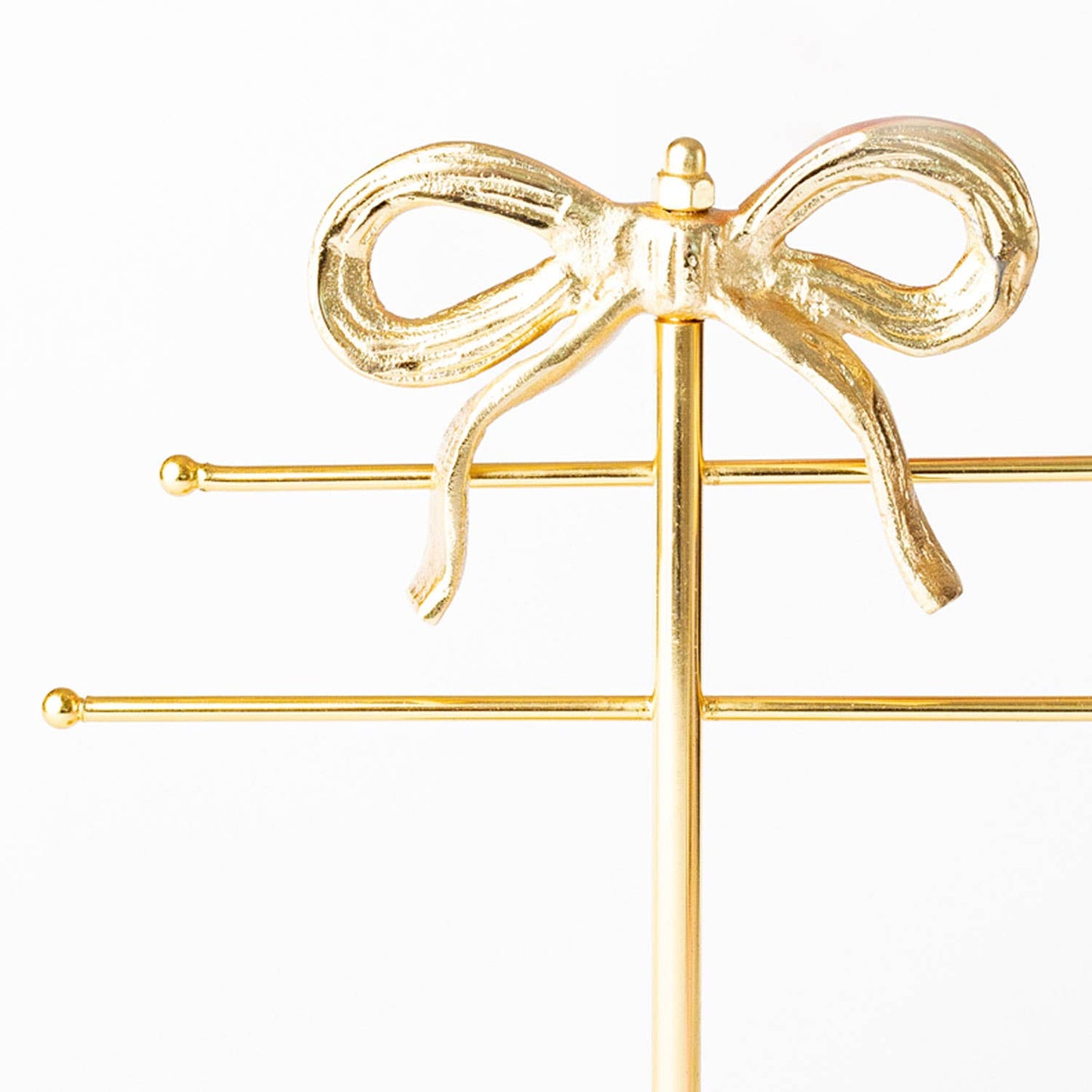 Gold Bow Jewelry Holder