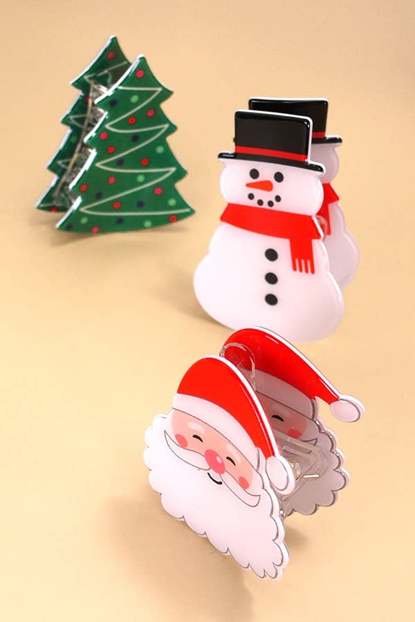 Christmas Claw Clips