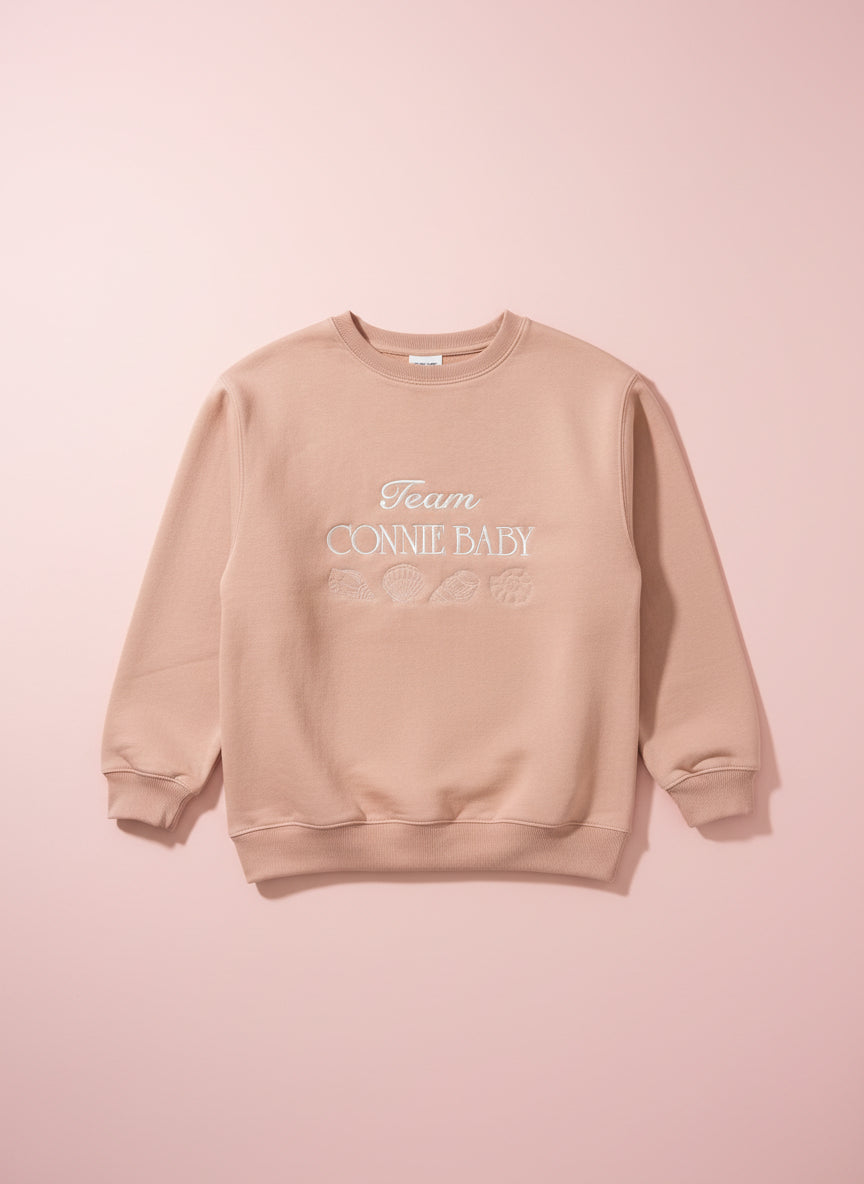 Team Connie Baby Embroidered Sweatshirt