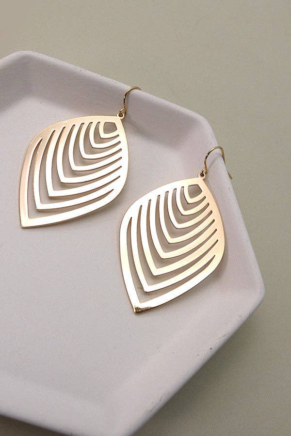 "Golden Grove" Filigree Leaf Earrings