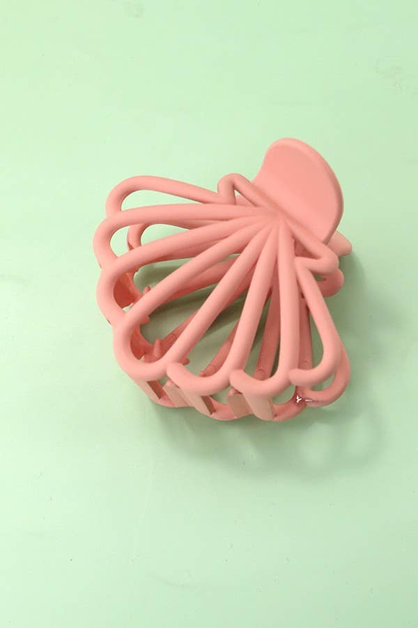 Ocean Beach Seashell Matte Hair Claw Clips