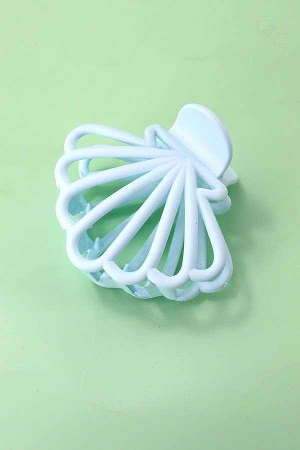 Ocean Beach Seashell Matte Hair Claw Clips