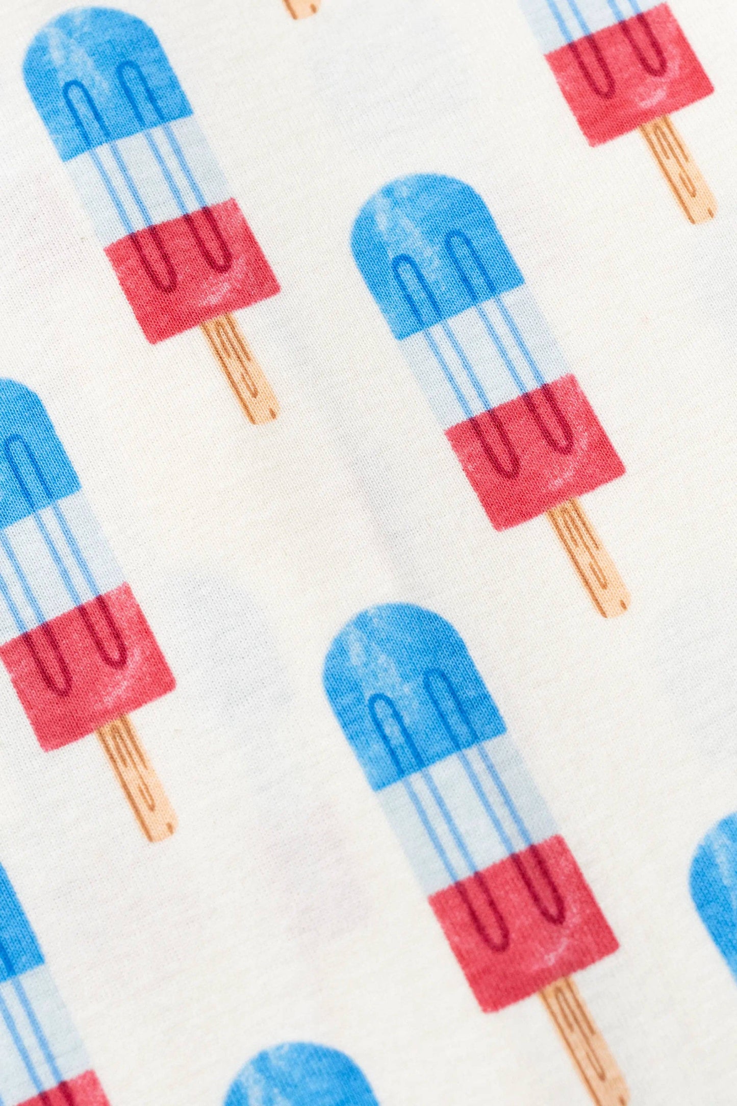 4th of July Short Sleeve Tee + Pocket Short Set - Americana Ice Pops