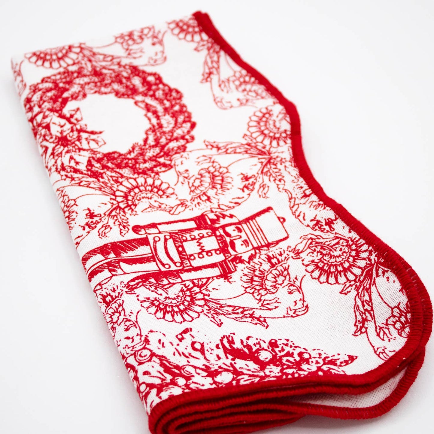 Classic Nutcracker Scalloped Dinner Napkin
