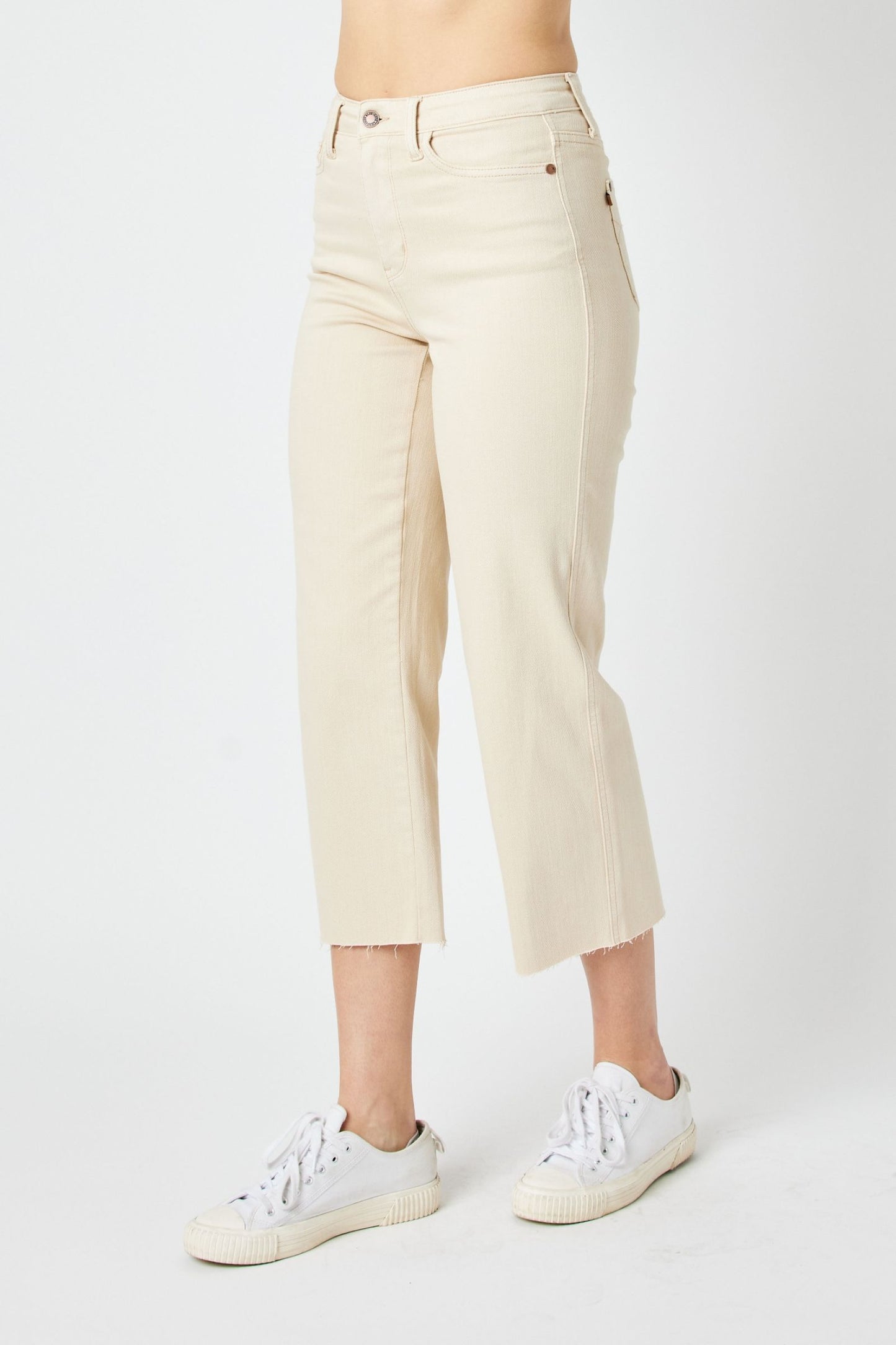 Judy Blue High Waist Crop Wide Leg Jeans