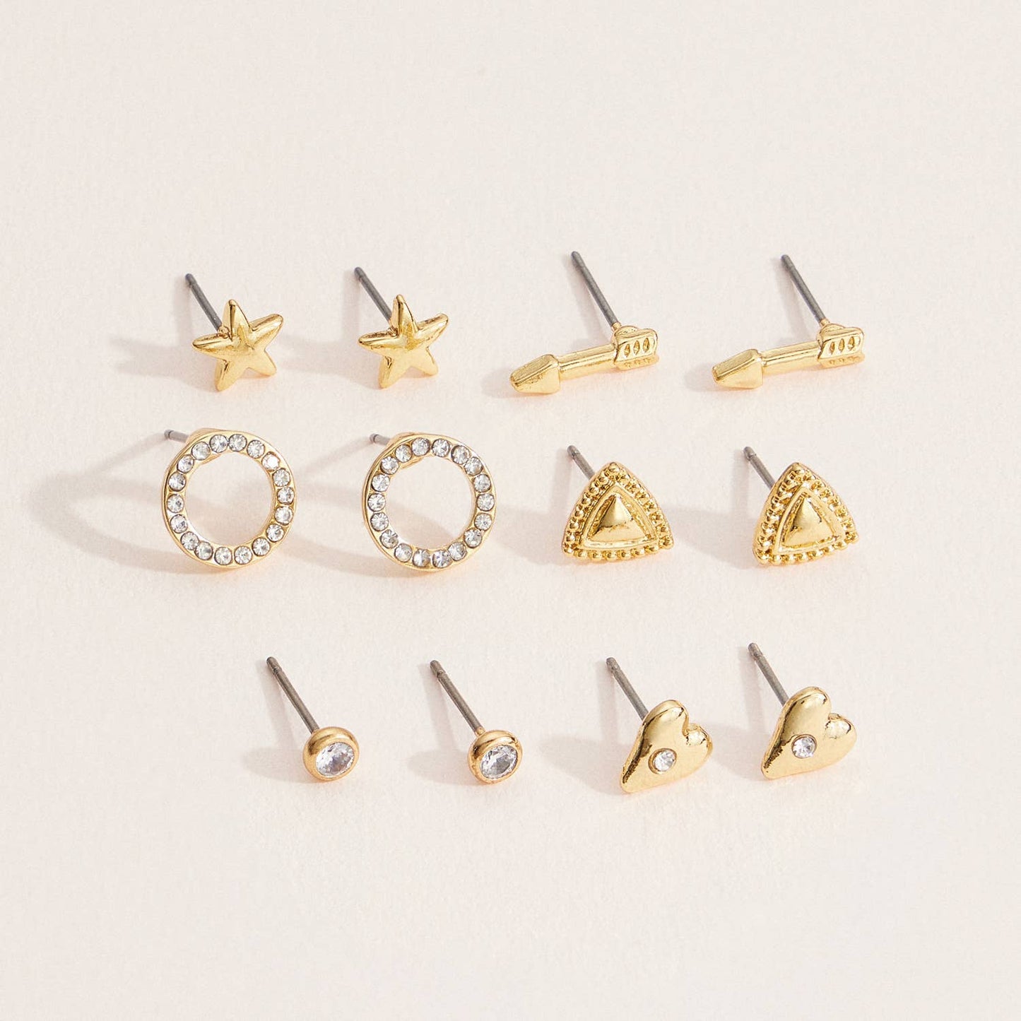 18K Gold-Dipped Stud Earrings