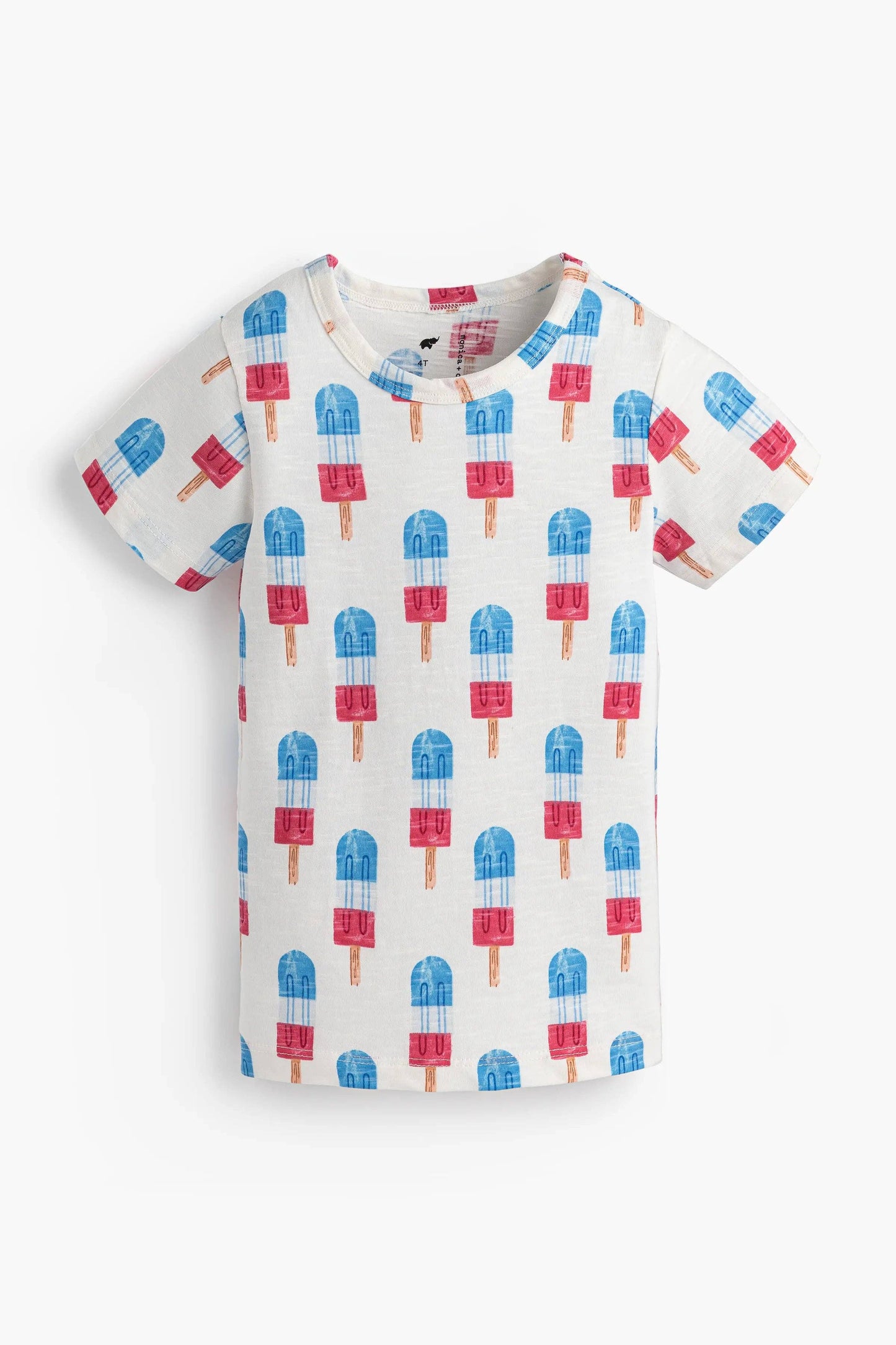 4th of July Short Sleeve Tee + Pocket Short Set - Americana Ice Pops