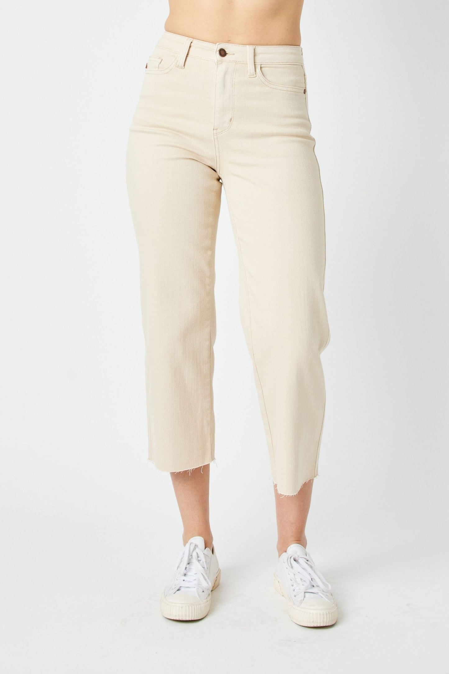 Judy Blue High Waist Crop Wide Leg Jeans