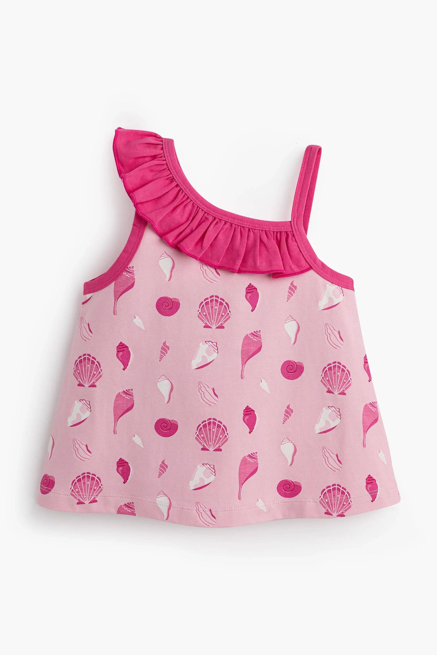 Cousins Cutie Asymmetrical Ruffle Tank + Bubble Short Set