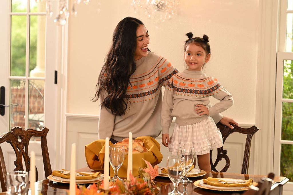 Pumpkin Faire Isle Emerson Crew Sweater