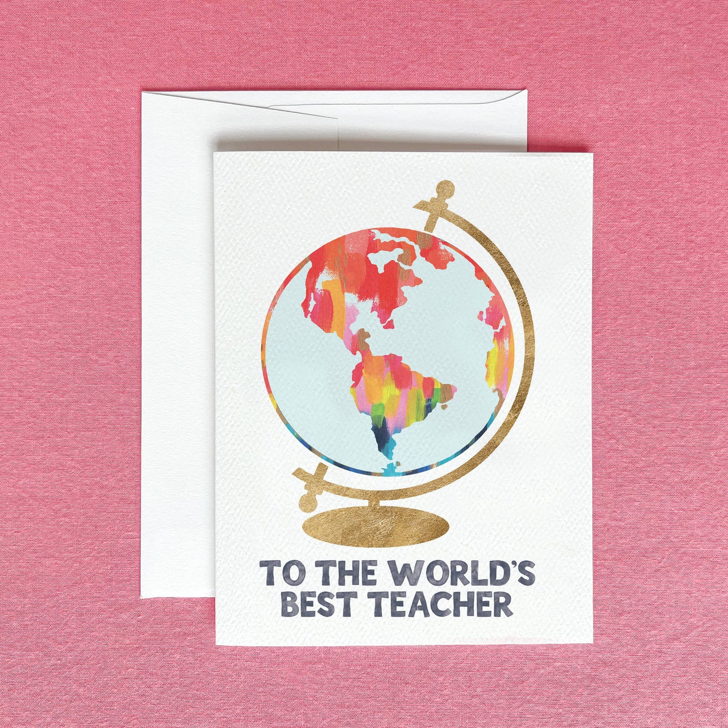 World's Best Teacher Greeting Card | Teacher Appreciation