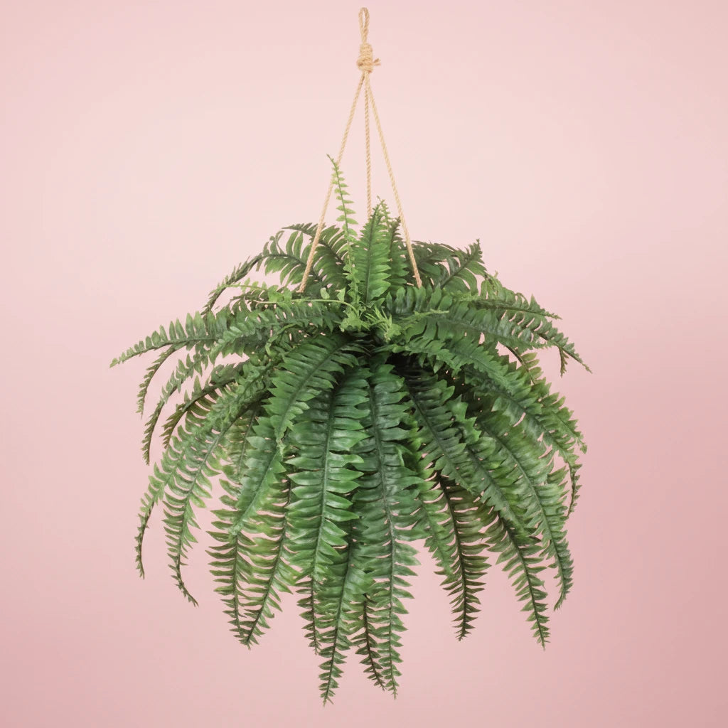 Indoor & Outdoor Boston Fern Plant with 60 Fronds - 48" Wide