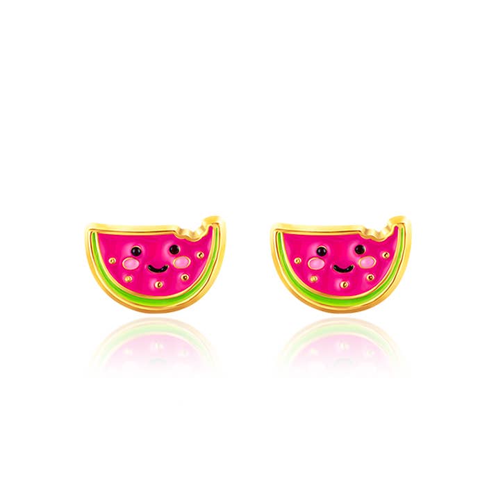 One in a Melon Cutie Stud Earrings