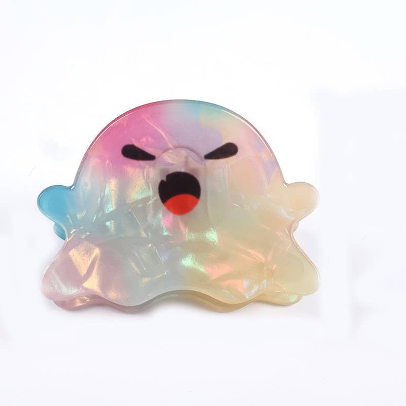 Colorful Ghost Claw Clip