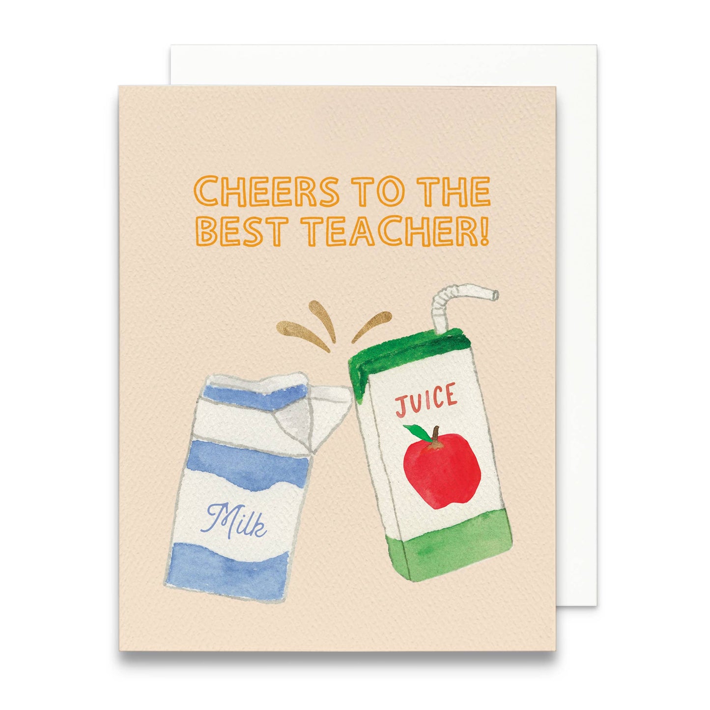 Cheers to the Best Teacher Greeting Card | Card for Teacher