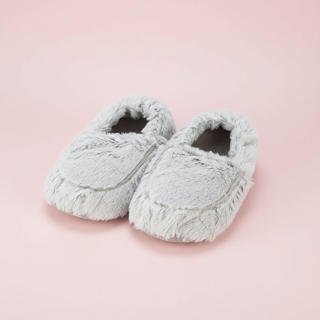 Marshmallow Gray Warmies Slippers