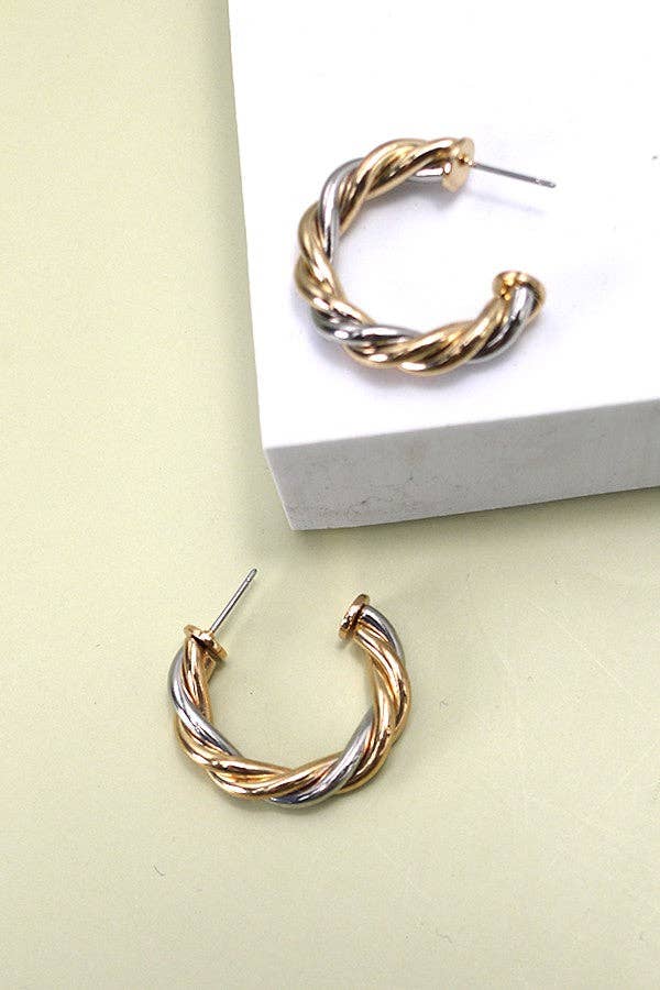 Twisted Hoop Earring