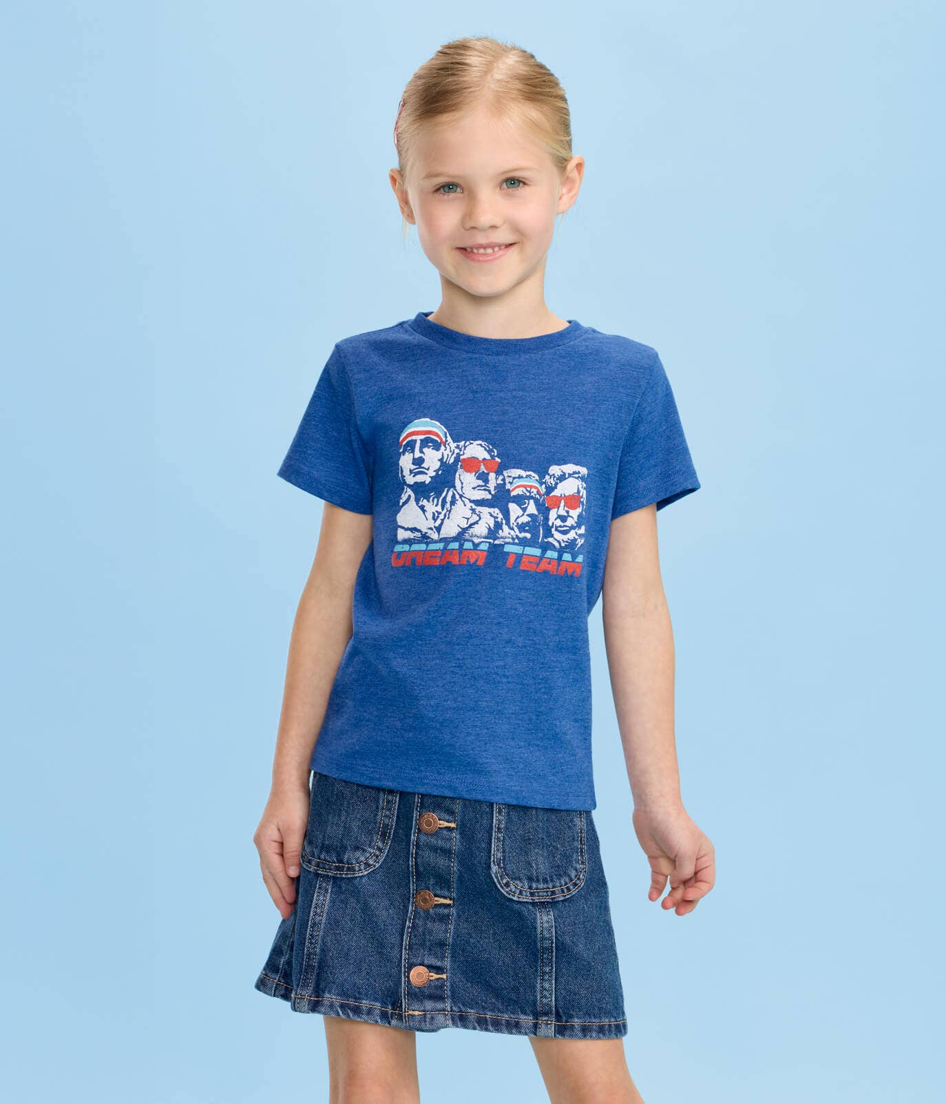 Kid's Dream Team T-Shirt - Youth Patriotic America Tee