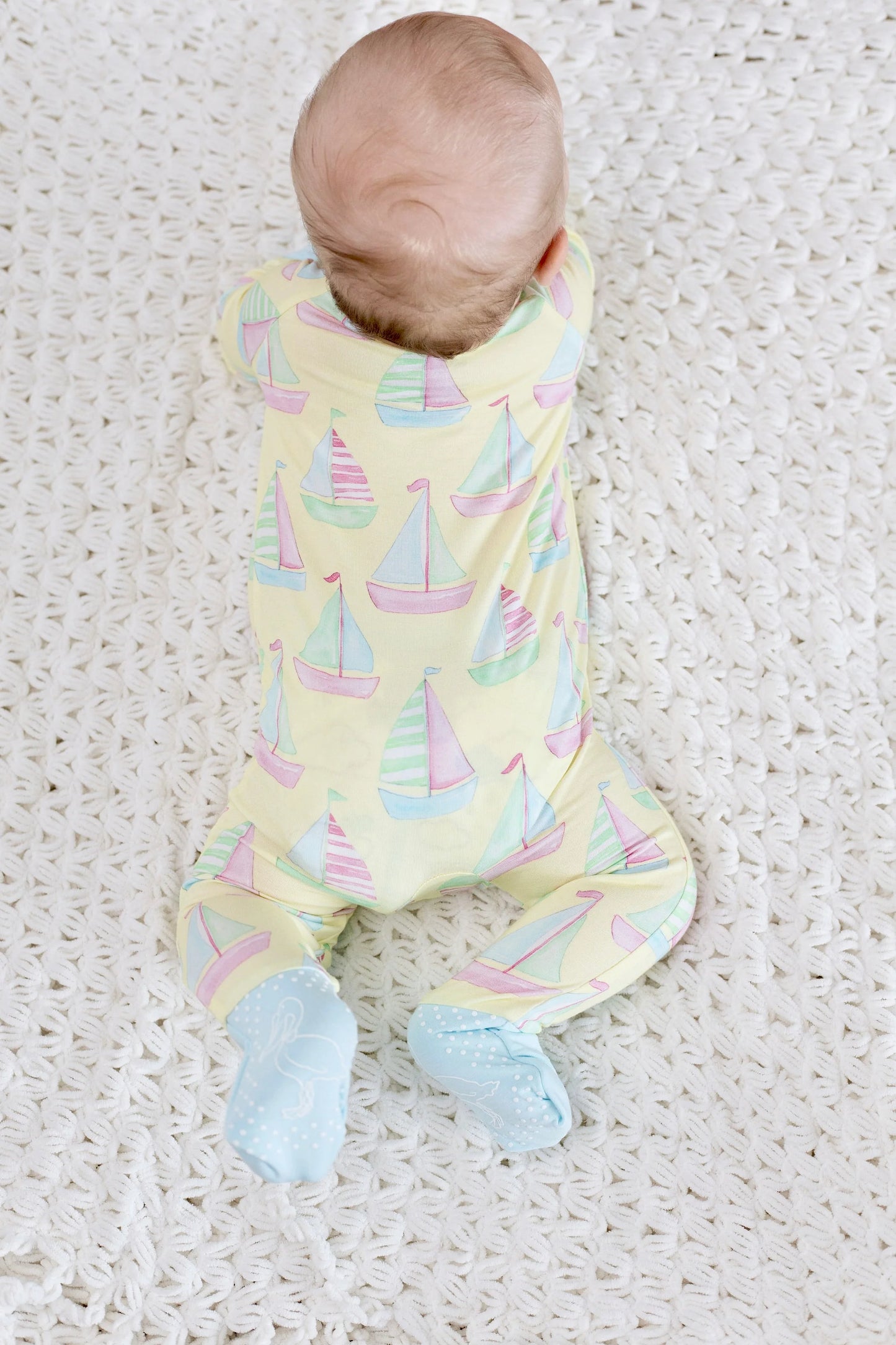 Sailboat Zipper Onesie