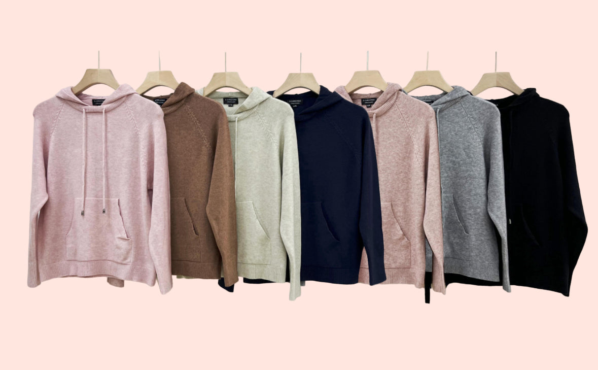100% Cashmere Sweater Hoodie