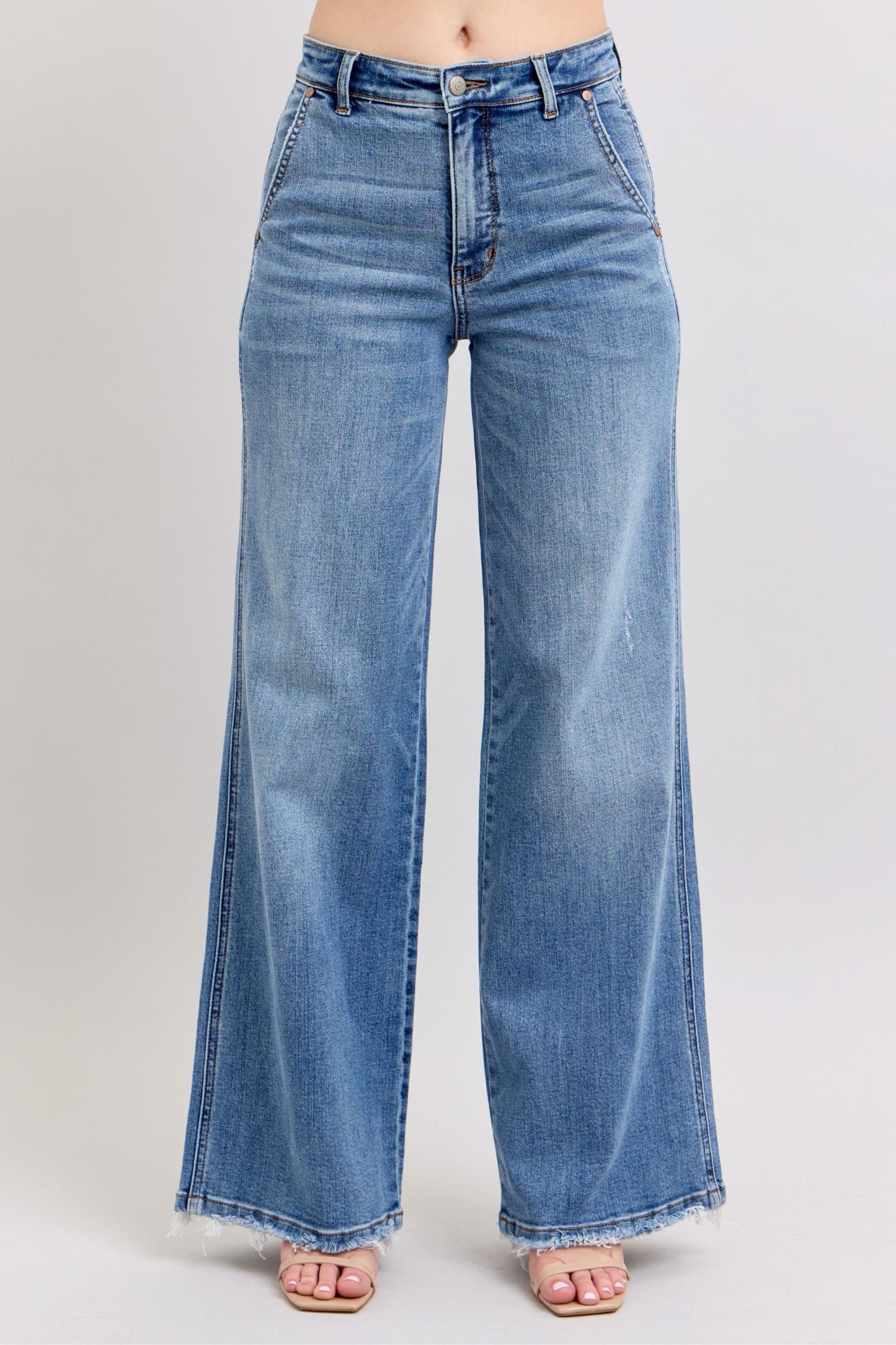 Judy Blue High Waist Retro Wide Fit Jeans