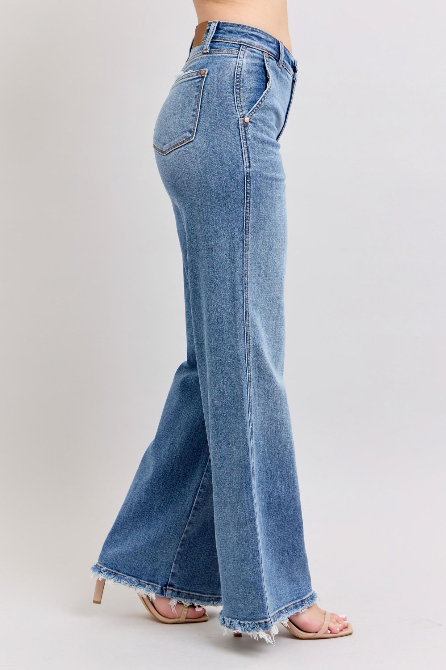 Judy Blue High Waist Retro Wide Fit Jeans