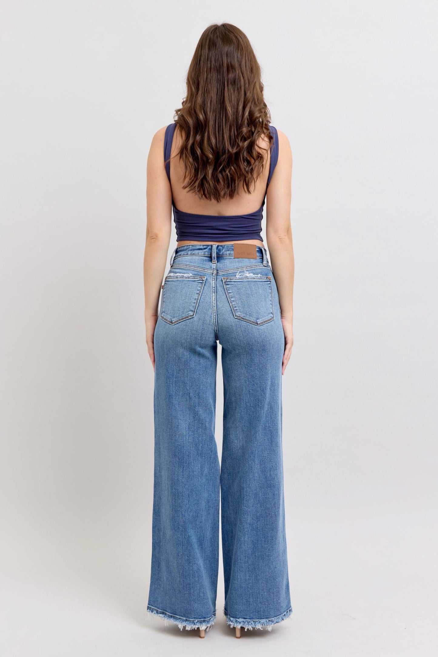 Judy Blue High Waist Retro Wide Fit Jeans