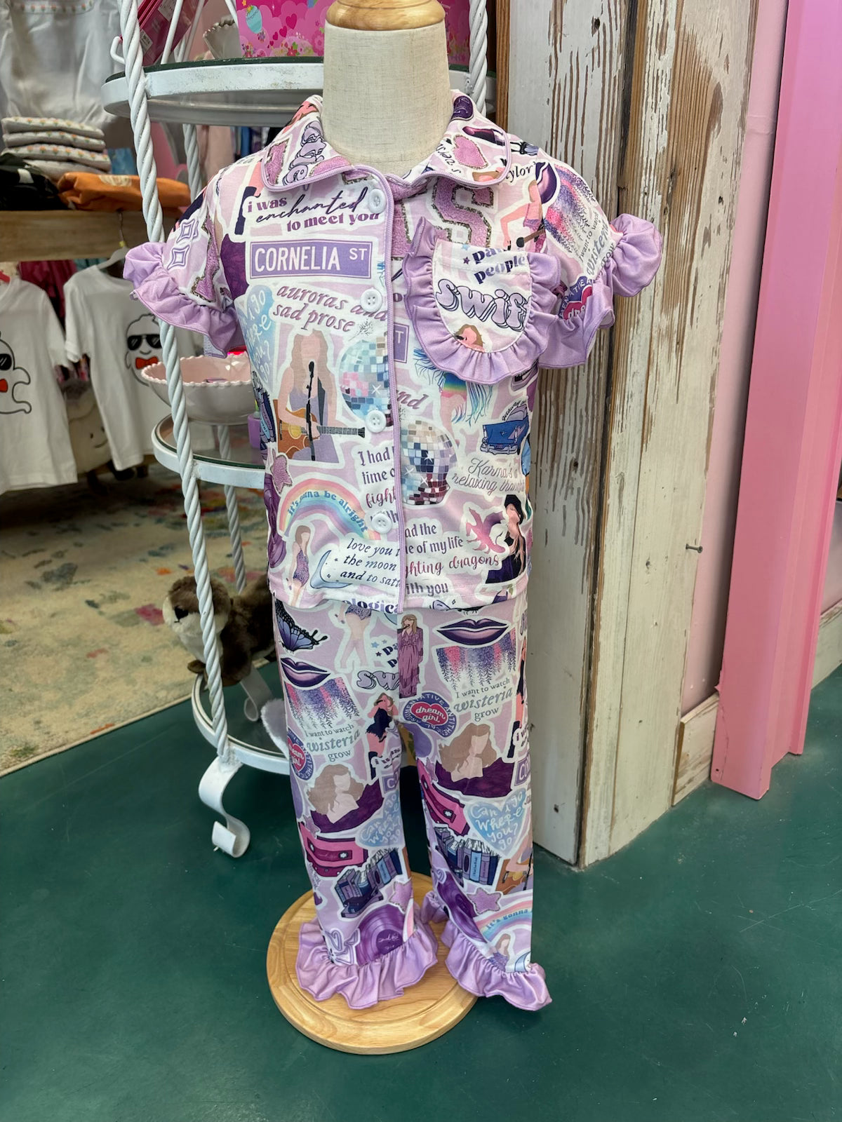 TS Character Print Girls Pajamas