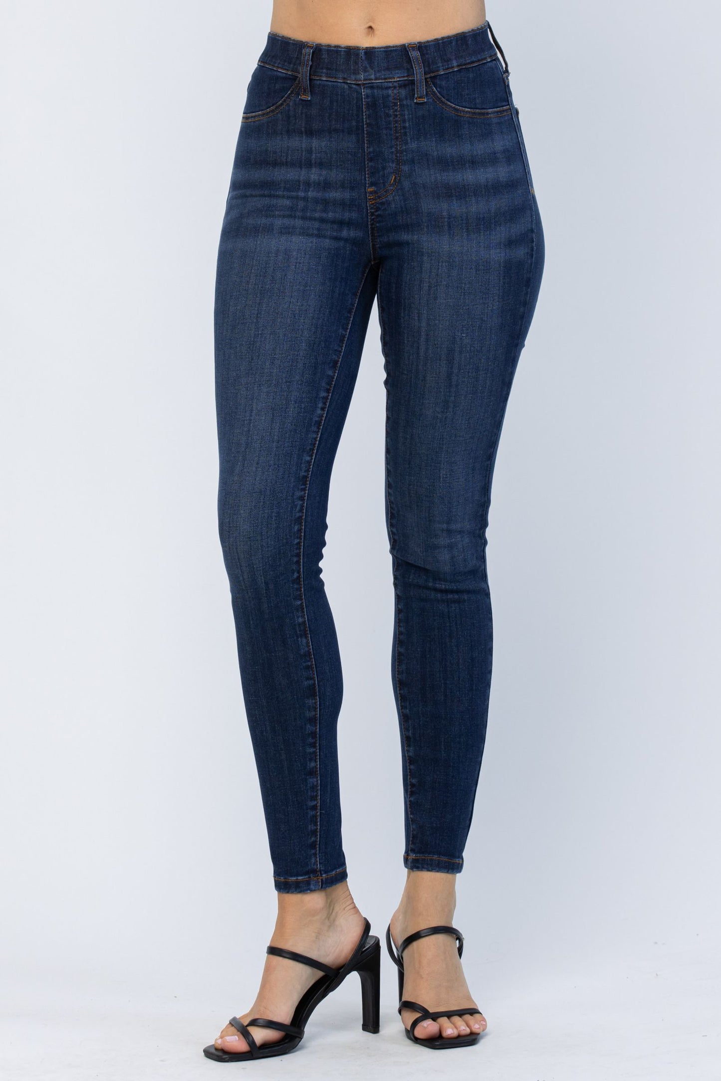 Judy Blue High Waist Patch Pocket Pull-On Skinny Jeans