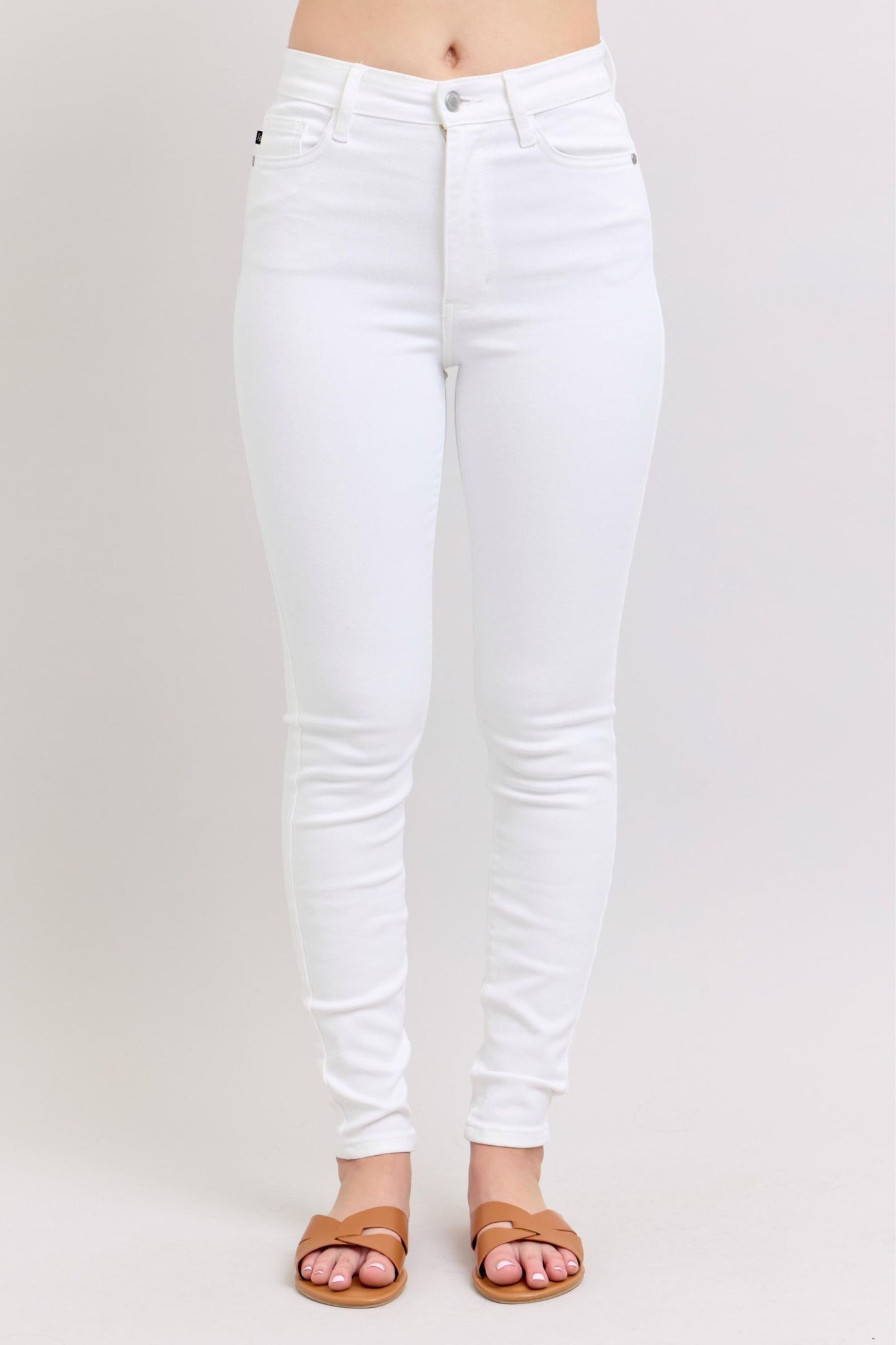 White Skinny Judy Blue Jeans