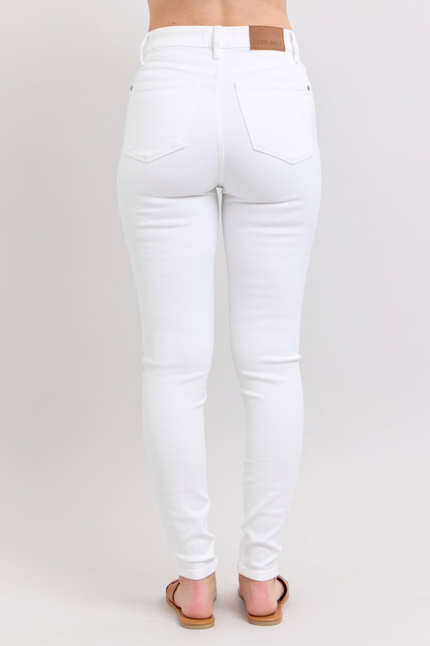 White Skinny Judy Blue Jeans