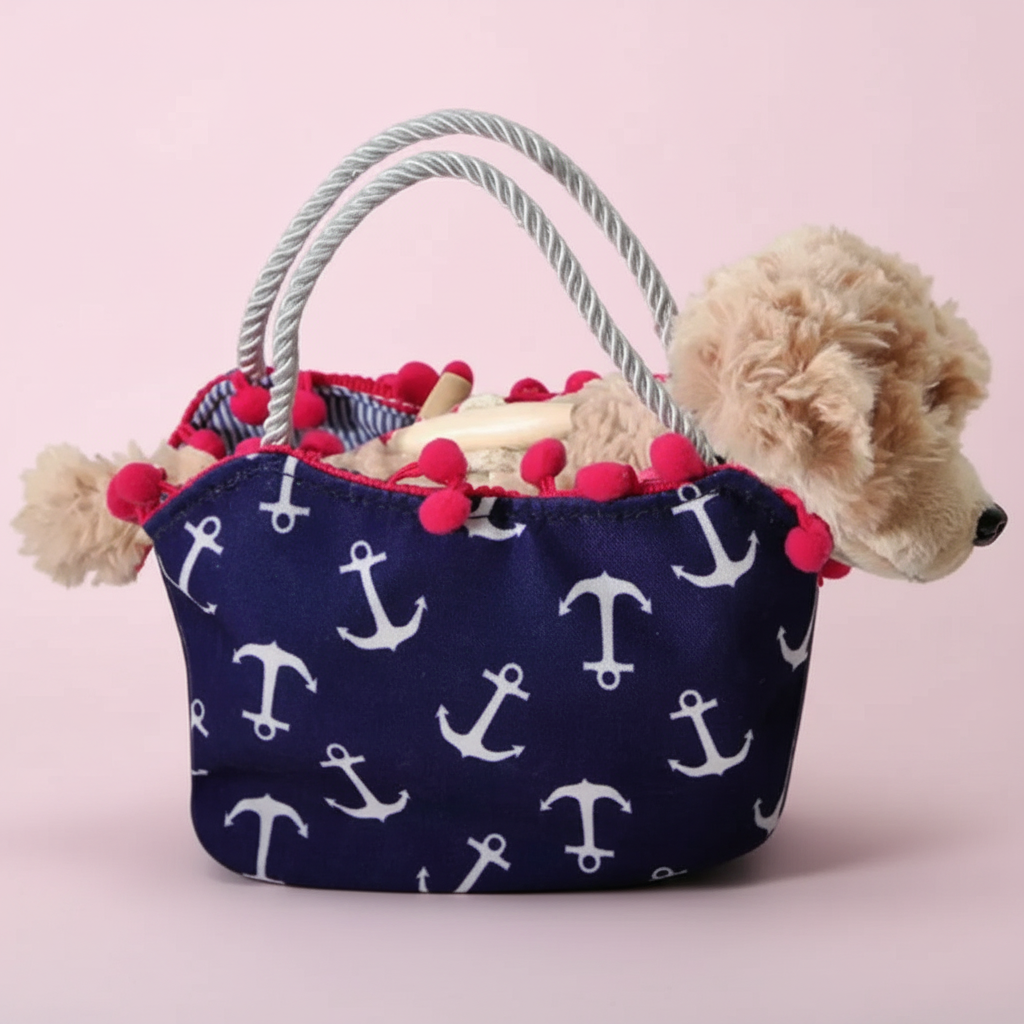 6" Scruffy Dog Anchors Away Purse