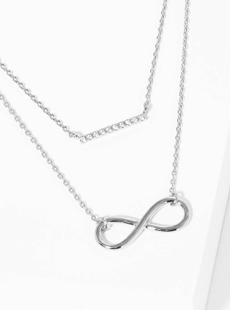 Infinity Pendant 18K Gold-Dipped Necklace