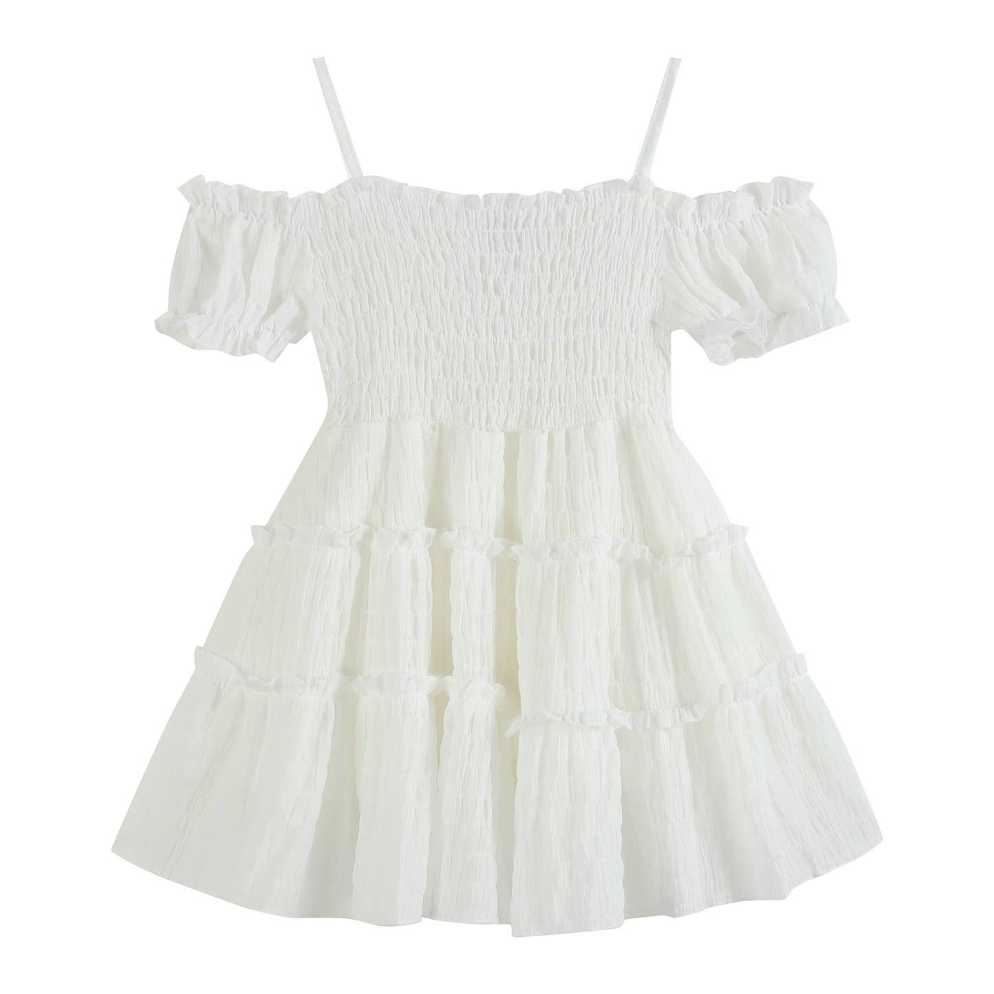 Ruffles - Ruffle Smocked Tiered Sundress