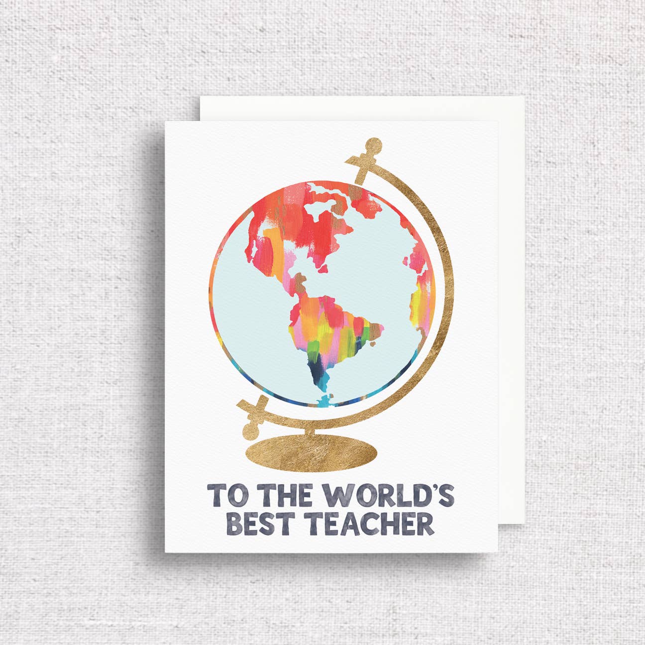 World's Best Teacher Greeting Card | Teacher Appreciation