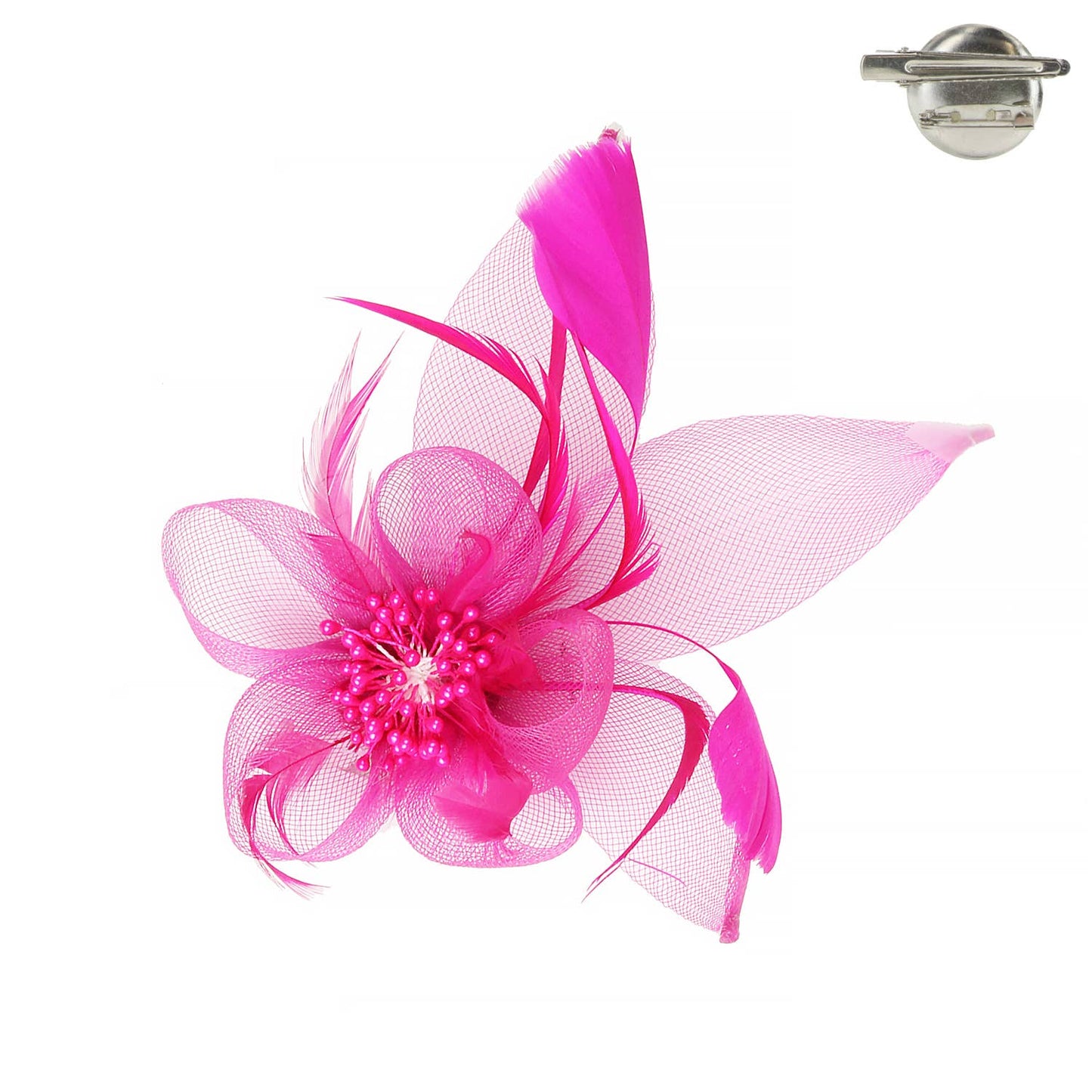 Organza Floral Mesh Fascinator