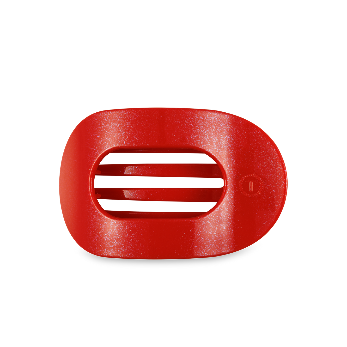 Round Flat Hair Clip | Medium | Red