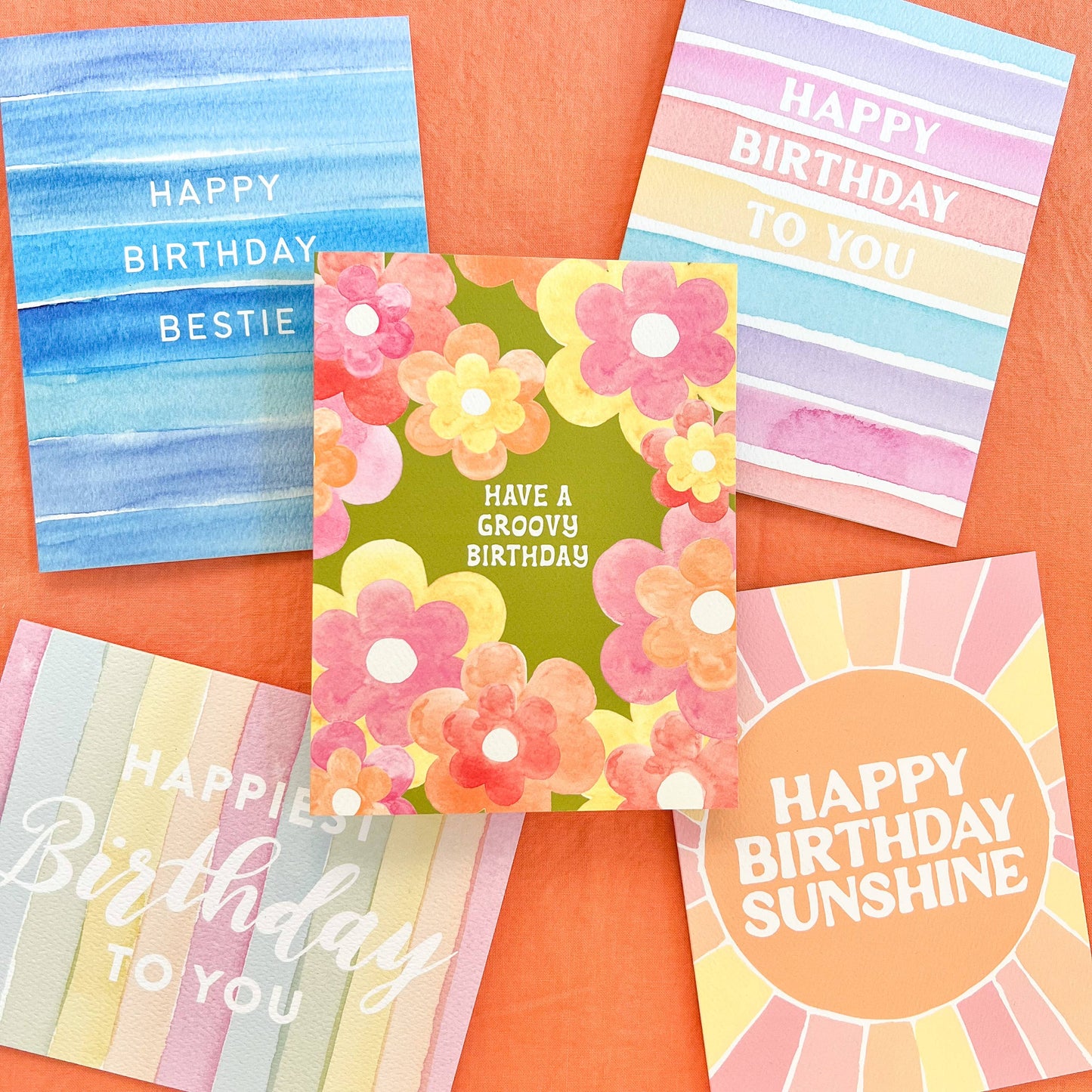 Rainbow Happiest Birthday To You Greeting Card | Birthday