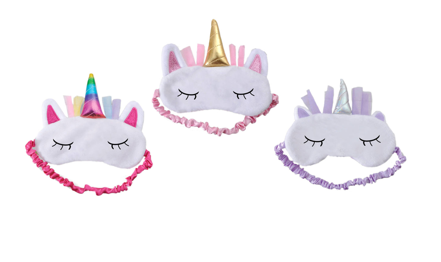 Slumber Party Unicorn Eye Mask Asst
