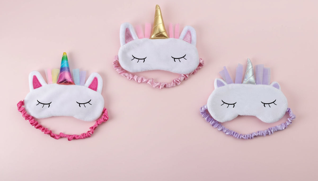 Slumber Party Unicorn Eye Mask Asst