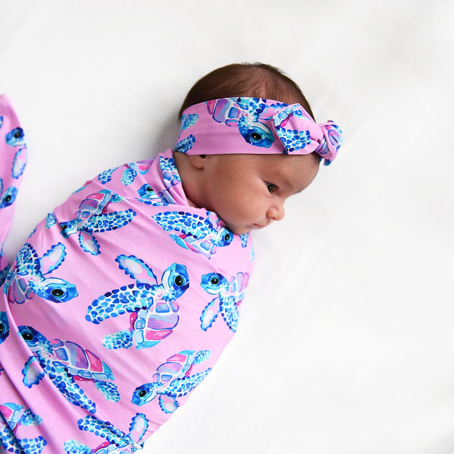 Waverly Sea Turtles Swaddle Bamboo Baby Blanket