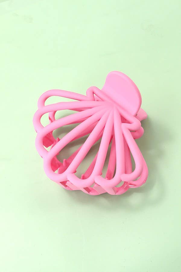 Ocean Beach Seashell Matte Hair Claw Clips