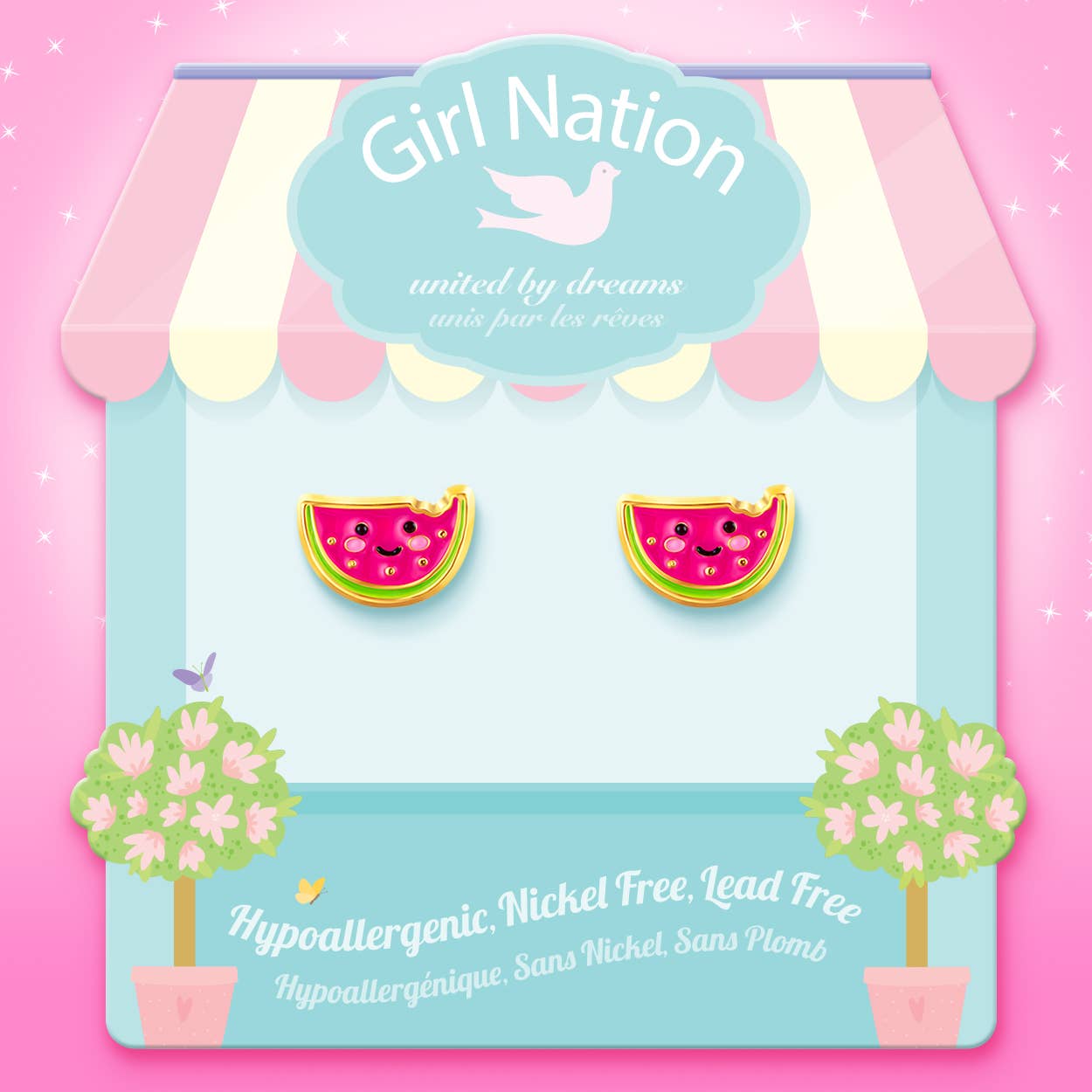 One in a Melon Cutie Stud Earrings