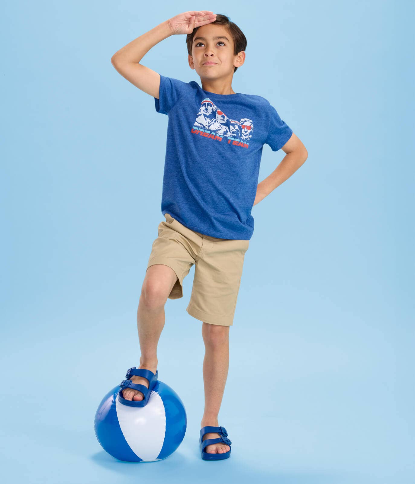 Kid's Dream Team T-Shirt - Youth Patriotic America Tee